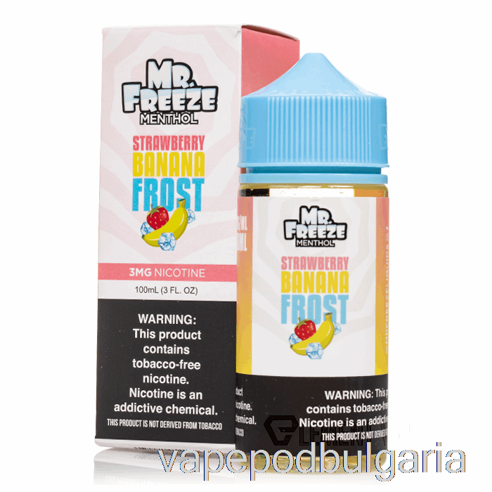 Vape Bulgaria ягода банан фрост - Mr Freeze - 100ml 6mg